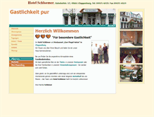 Tablet Screenshot of hotelschloemer.de